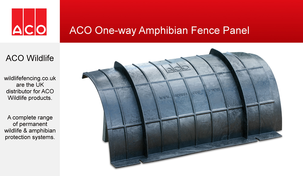 ACO one-way amphibian/wildlife fence